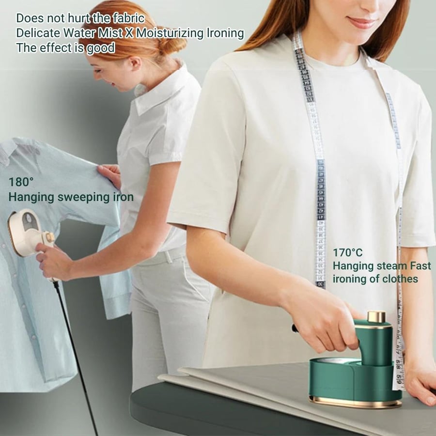 Portable rotating steam iron