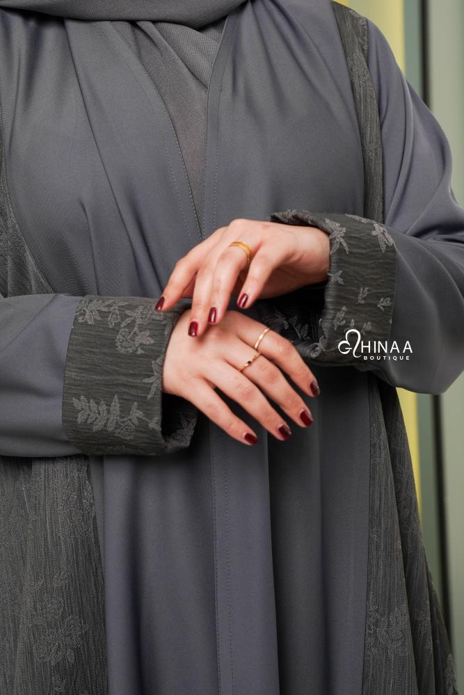 عباية كلوش رمادي