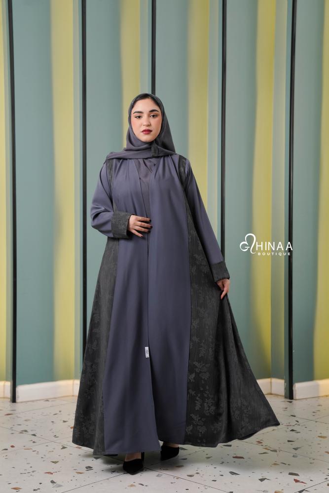 عباية كلوش رمادي