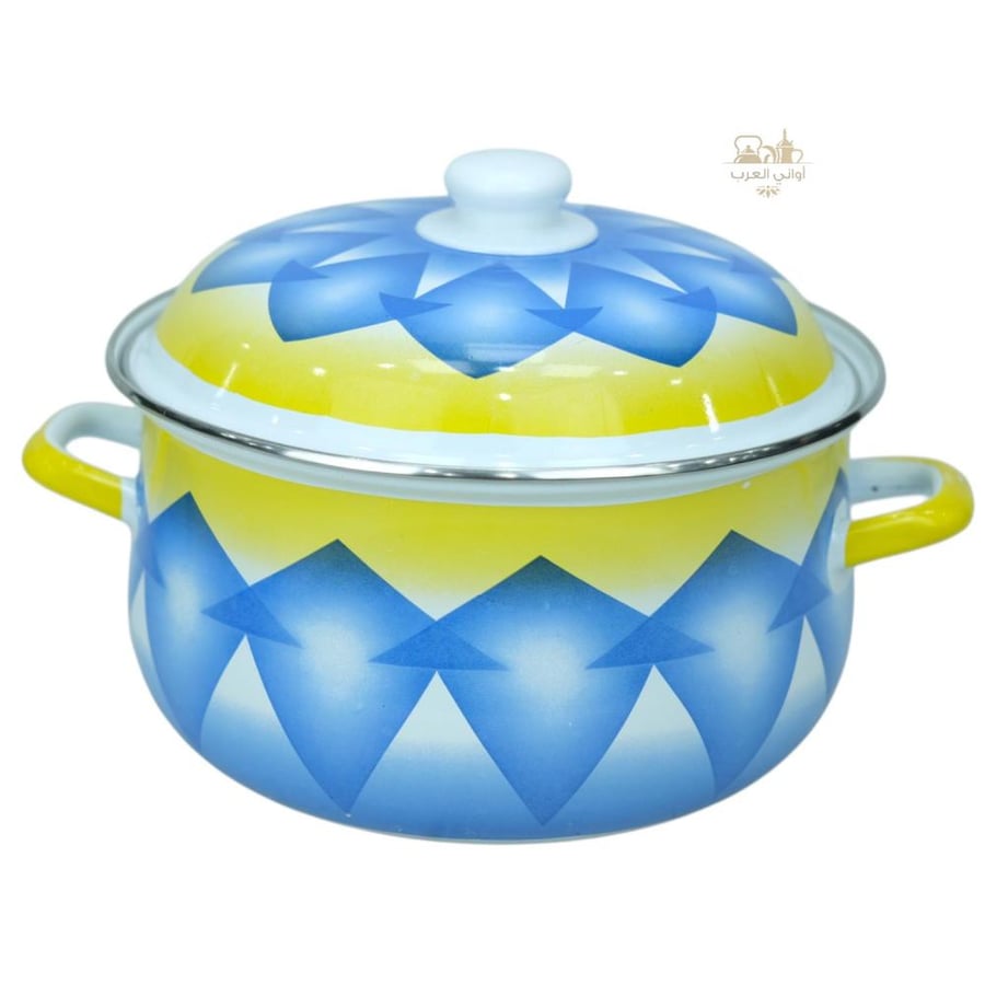 قدر غضار شوربة ازرق