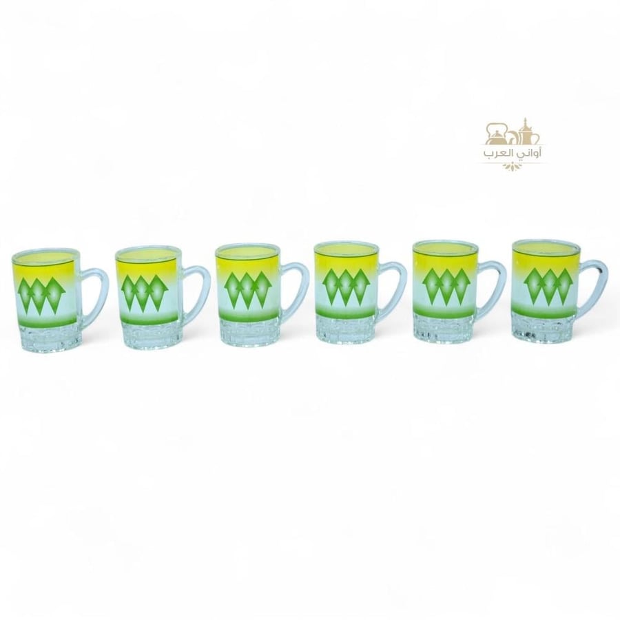 Green Ghadar tea cup 6 pieces
