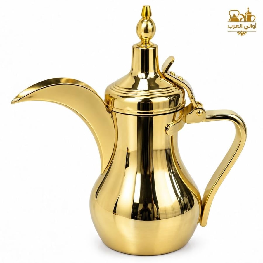 دلة القهوة العربية الرسلان أستيل ذهبي