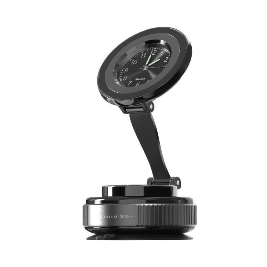 Foldable suction phone holder with an elegant watch