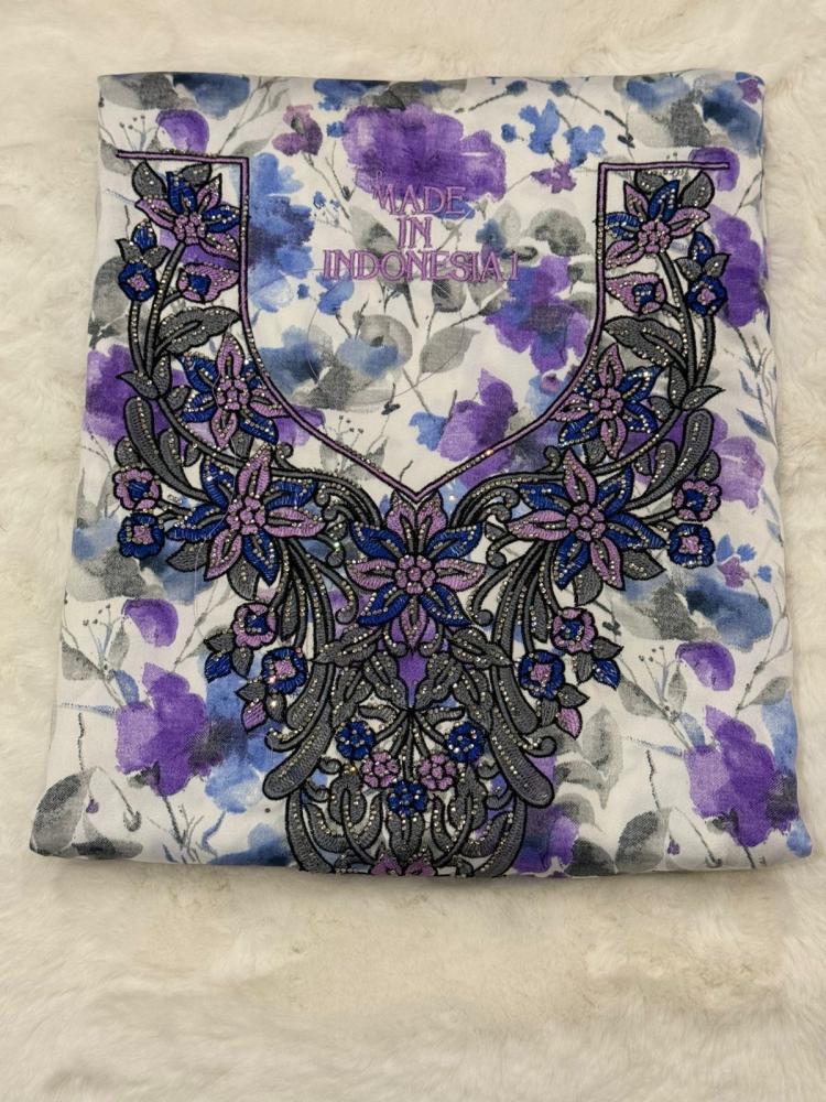 Children's fabric, silk embroidery, and rhinestones