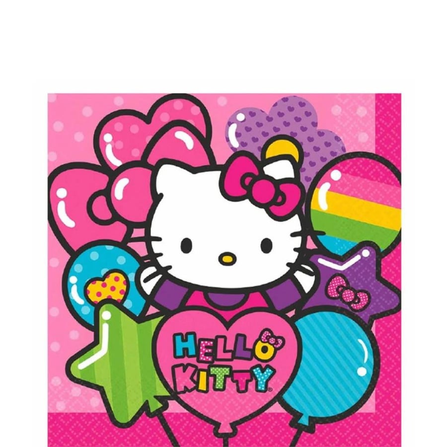 مناديل غداء Hello Kitty قوس قزح