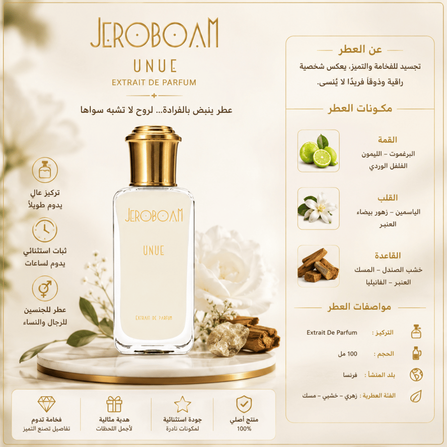 تستر عطر جيروبوم أونوي إكستريت دو بارفان للجنسين 30 مل | Tester Jeroboam Unue Extrait de Parfum Unisex 30ml