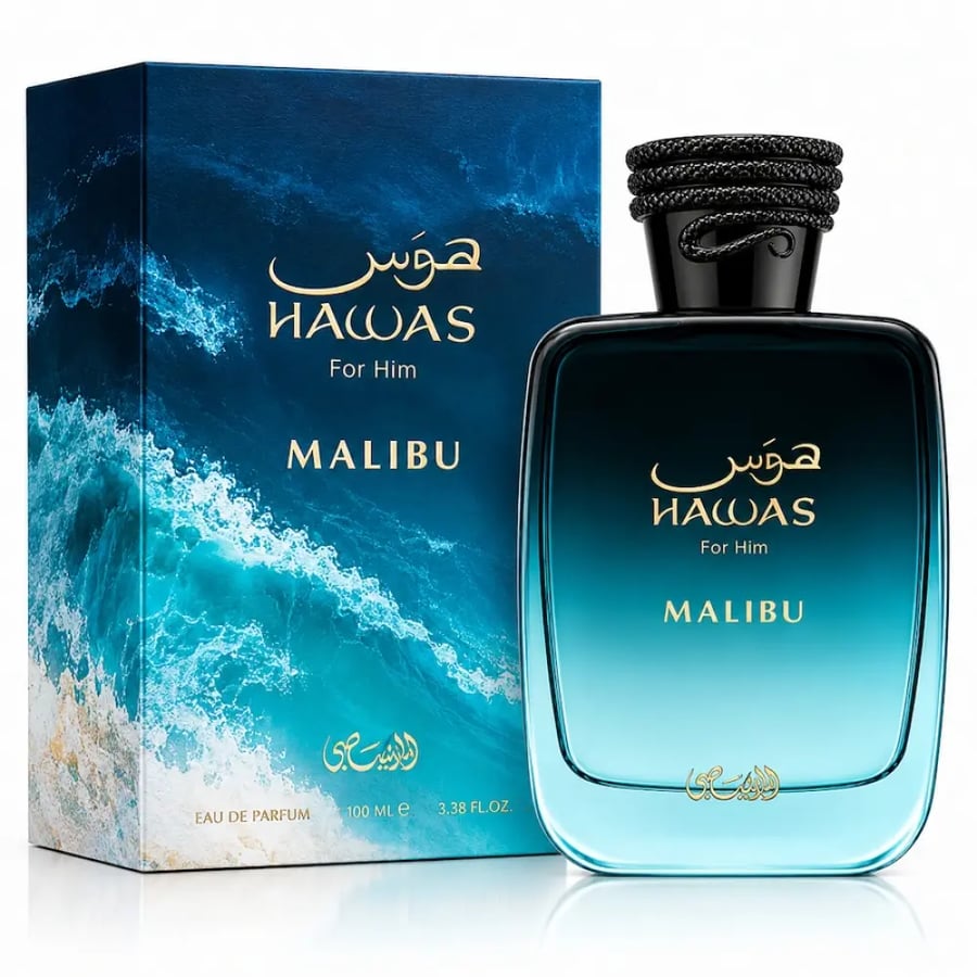 عطر رصاصي هوس ماليبو للرجال أو دو بارفيوم 100 مل | Rasasi Hawas Malibu EDP 100ml