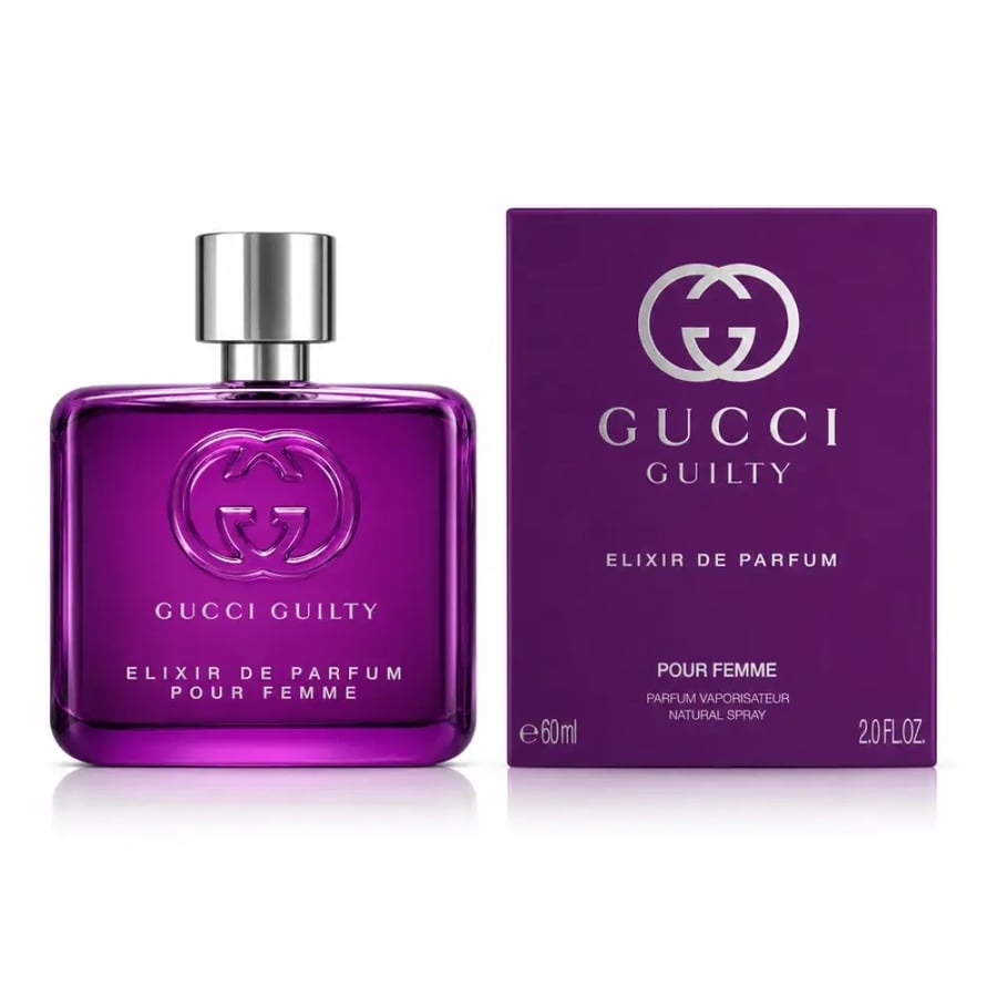 عطر قوتشي غيلتي إليكسير دو بارفيوم بور فام للنساء 60 مل | Gucci Guilty Elixir de Parfum Pour Femme 60ml