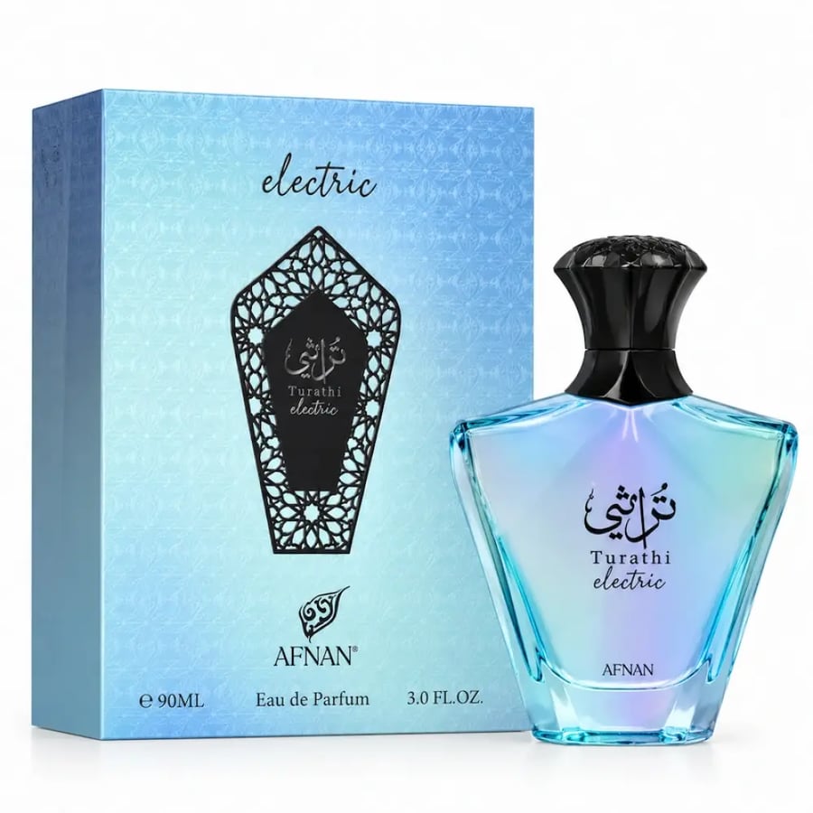 عطر أفنان تراثي إلكتريك للجنسين أو دو بارفيوم 90 مل | Afnan Turathi Electric Unisex Eau de Parfum 90ml