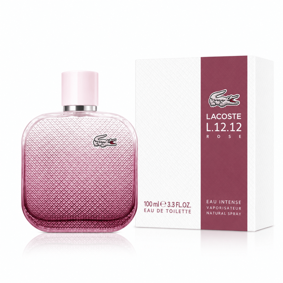 عطر لاكوست L.12.12 روز أو إنتنس للنساء أو دو تواليت 100 مل | Lacoste L.12.12 Rose Eau Intense EDT 100ml