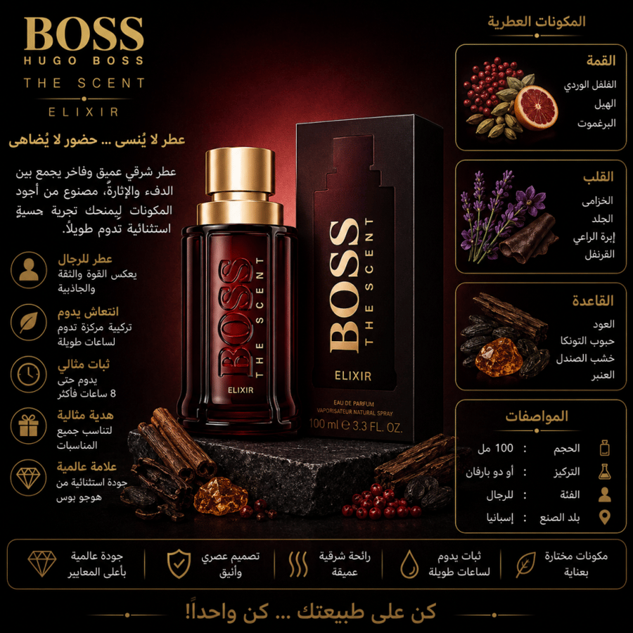 عطر هوغو بوس ذا سنت إليكسير للرجال