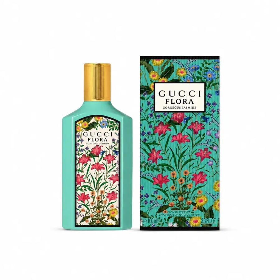 عطر غوتشي فلورا جورجيوس جاسمين للنساء أو دو بارفيوم 100 مل | Gucci Flora Gorgeous Jasmine EDP 100ml