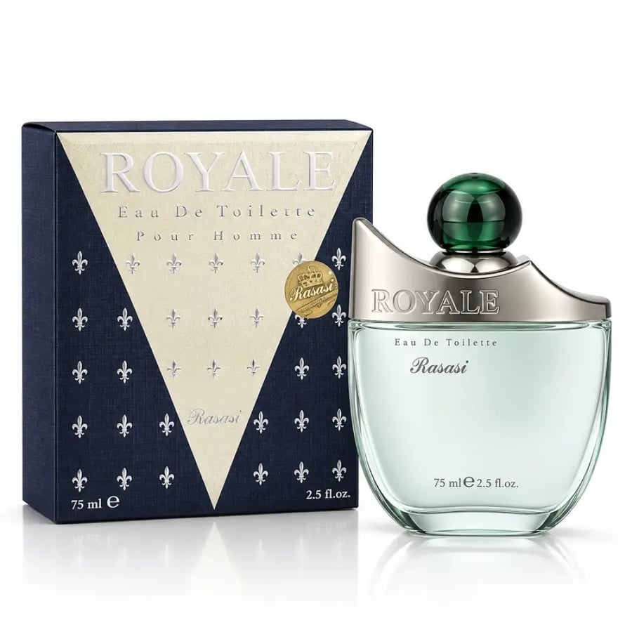 عطر الرصاصي رويال بور هوم للرجال أو دو تواليت 75 مل | Rasasi Royale Pour Homme EDT 75ml