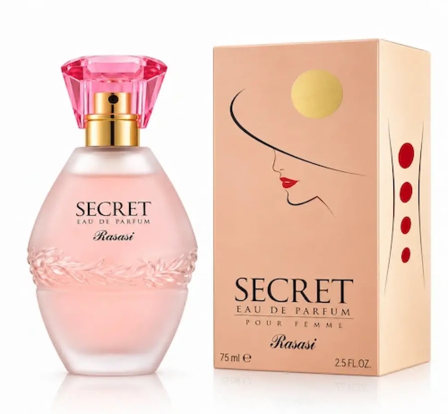 عطر رصاصي سيكرت للنساء أو دو بارفيوم 75 مل | Rasasi Secret EDP 75ml
