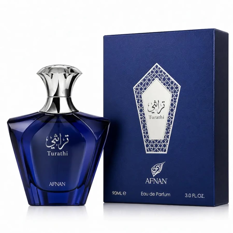 عطر أفنان تراثي بلو للرجال أو دو بارفيوم 90 مل | Afnan Turathi Blue for Men Eau de Parfum 90ml