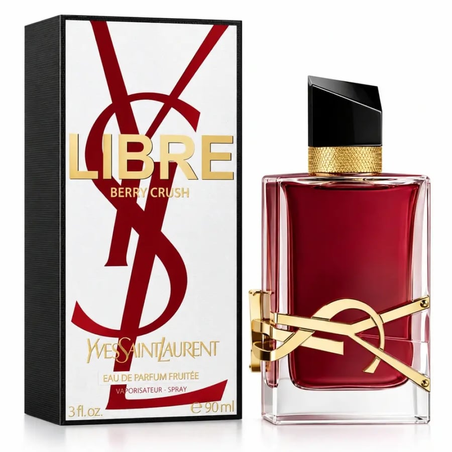 عطر إيف سان لوران ليبر بيري كراش للنساء أو دو بارفيوم فروتيه 90 مل | YSL Libre Berry Crush Eau de Parfum Fruitée 90ml