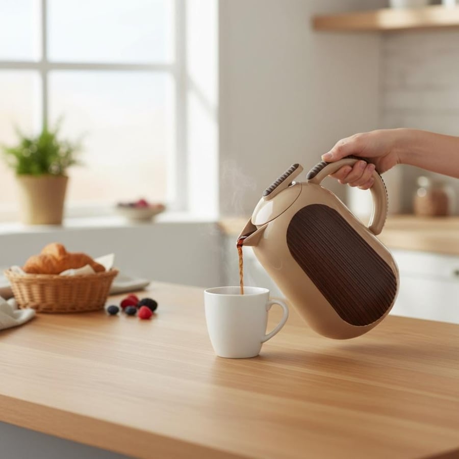 ترامس شاي و قهوة خشبي ٥٠٠مل KR-6961