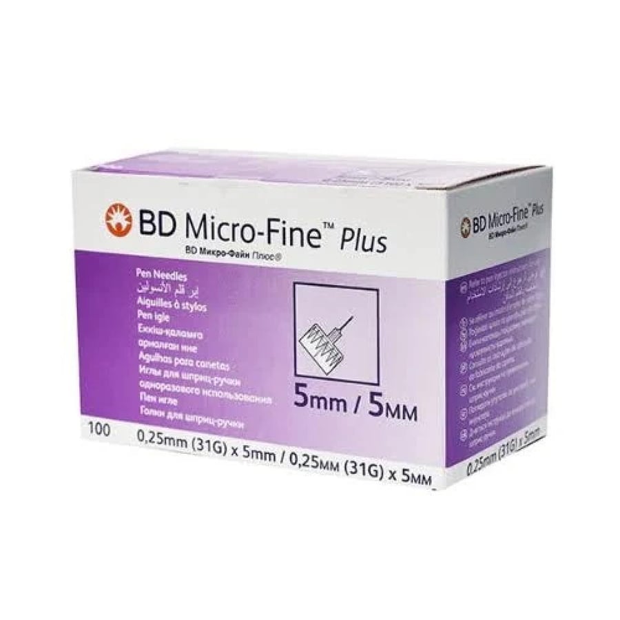 Insulin pen needle size 5mm BD