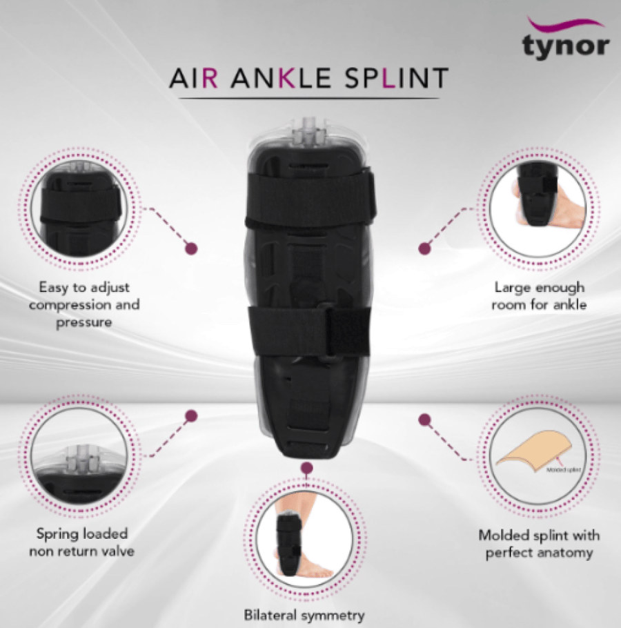 جبيره هوئيه للكاحل مقاس مفتوح موديل TYNOR D-40