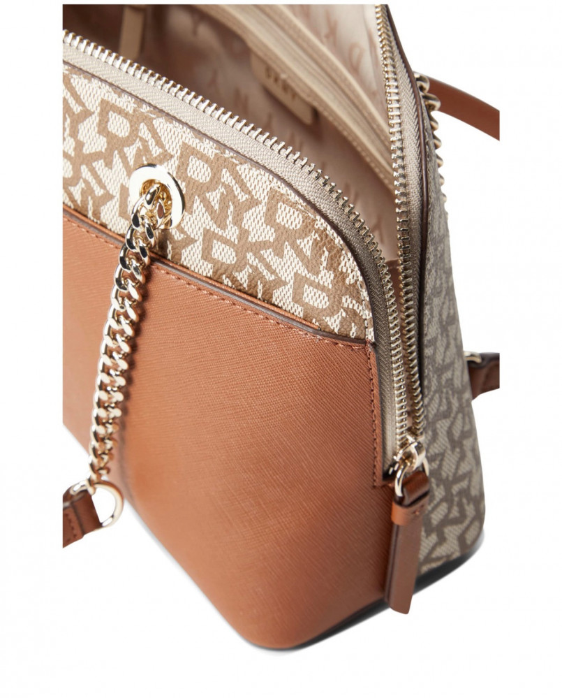 Brown Branded Shoulder Bag | دكني