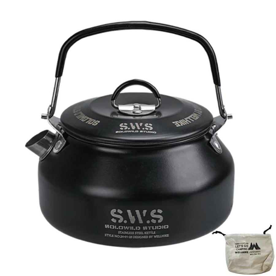 Kettle with a handle for travel