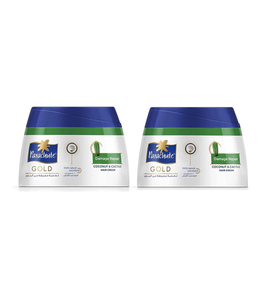 Golden Parachute Cream for repairing damaged hair - 2 × 140 ml