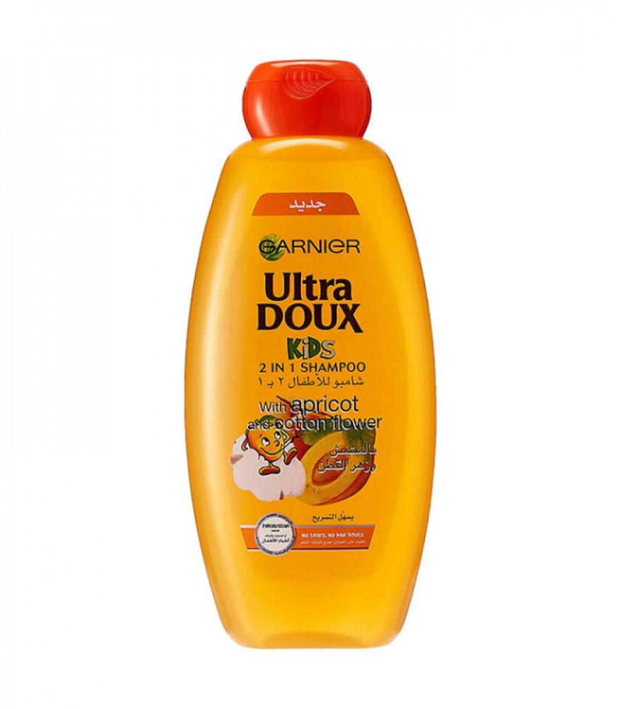 Garnier Ultra Dou 2 in 1 Shampoo for children with apricot and cotton flower 600 ml