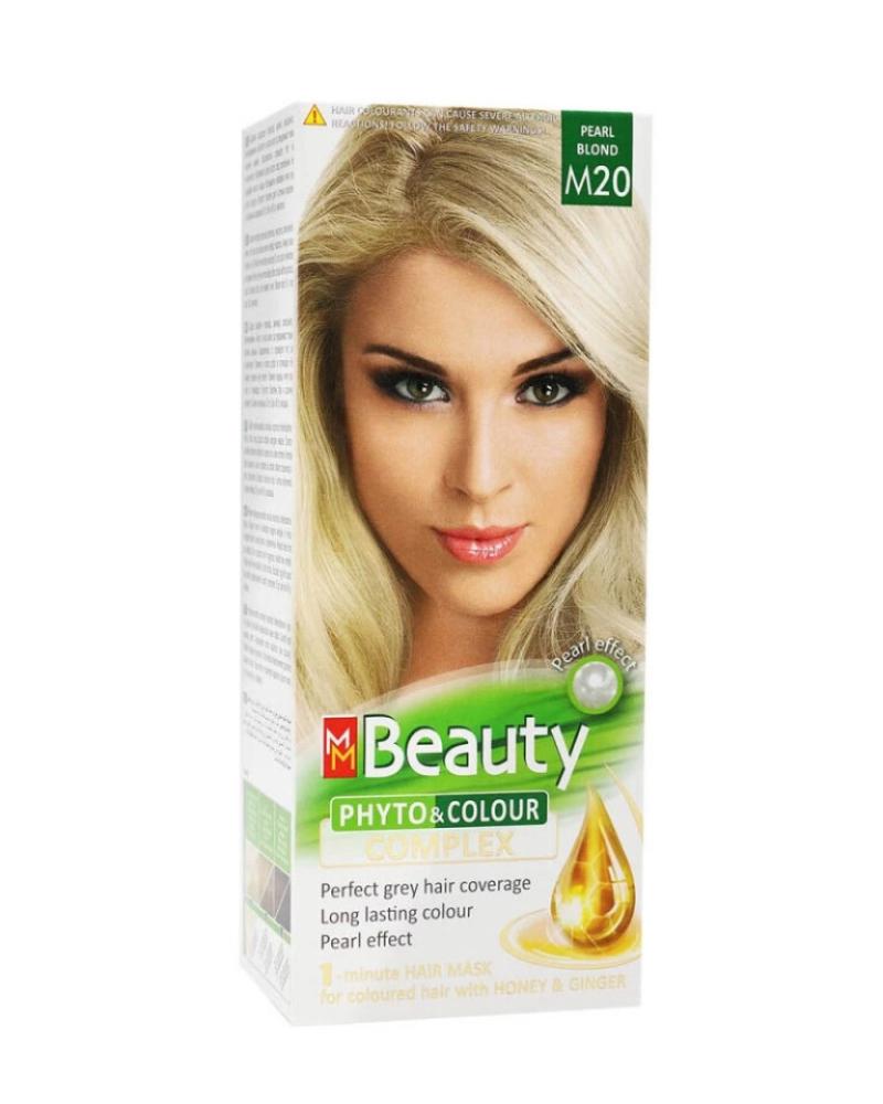 M M Beauty Vita & Color Complex Hair Dye, M20 Pearl Blonde, 125 grams