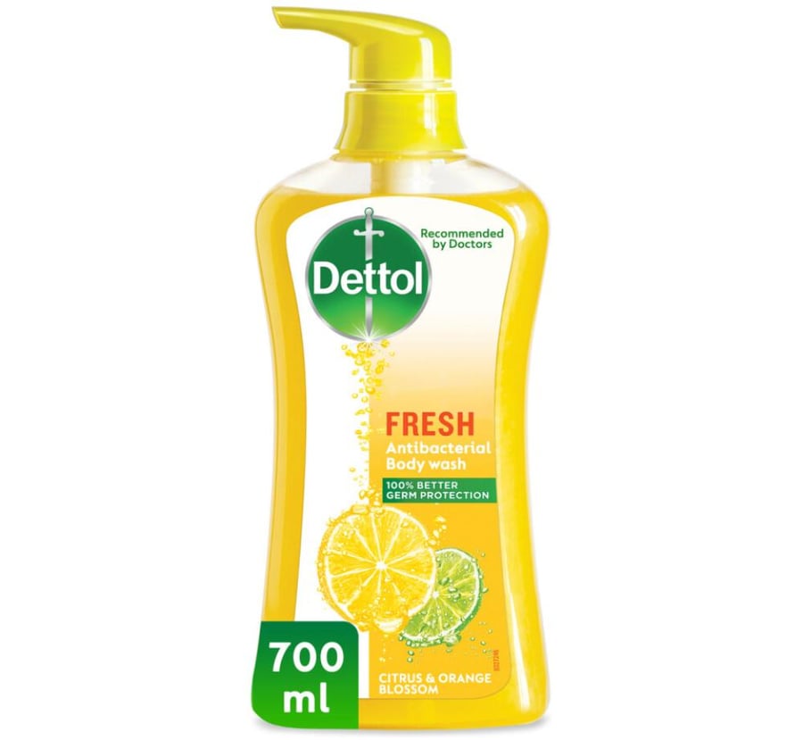 Dettol Fresh Body Wash antibacterial with citrus extract and orange blossom 700 ml