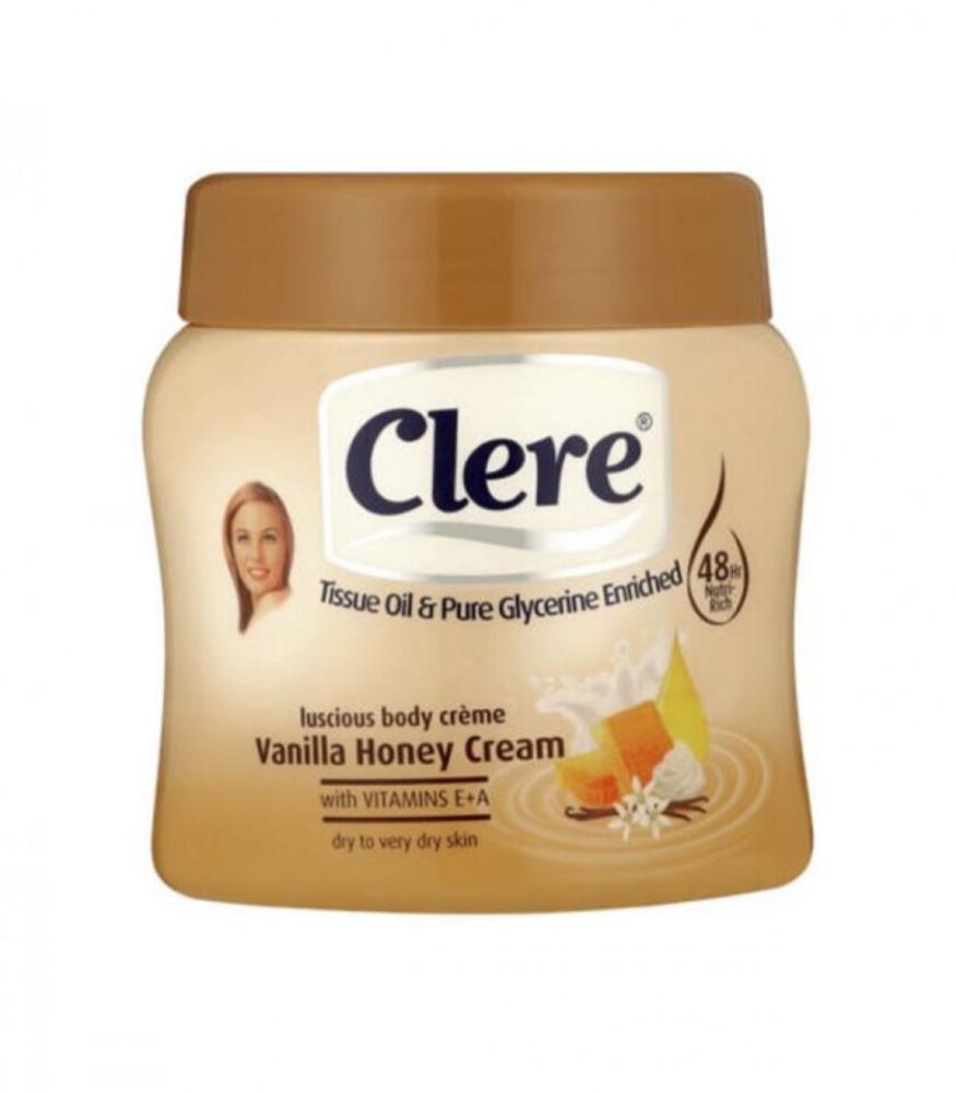 Clear Body Cream with vanilla and honey scent for women 500 ml