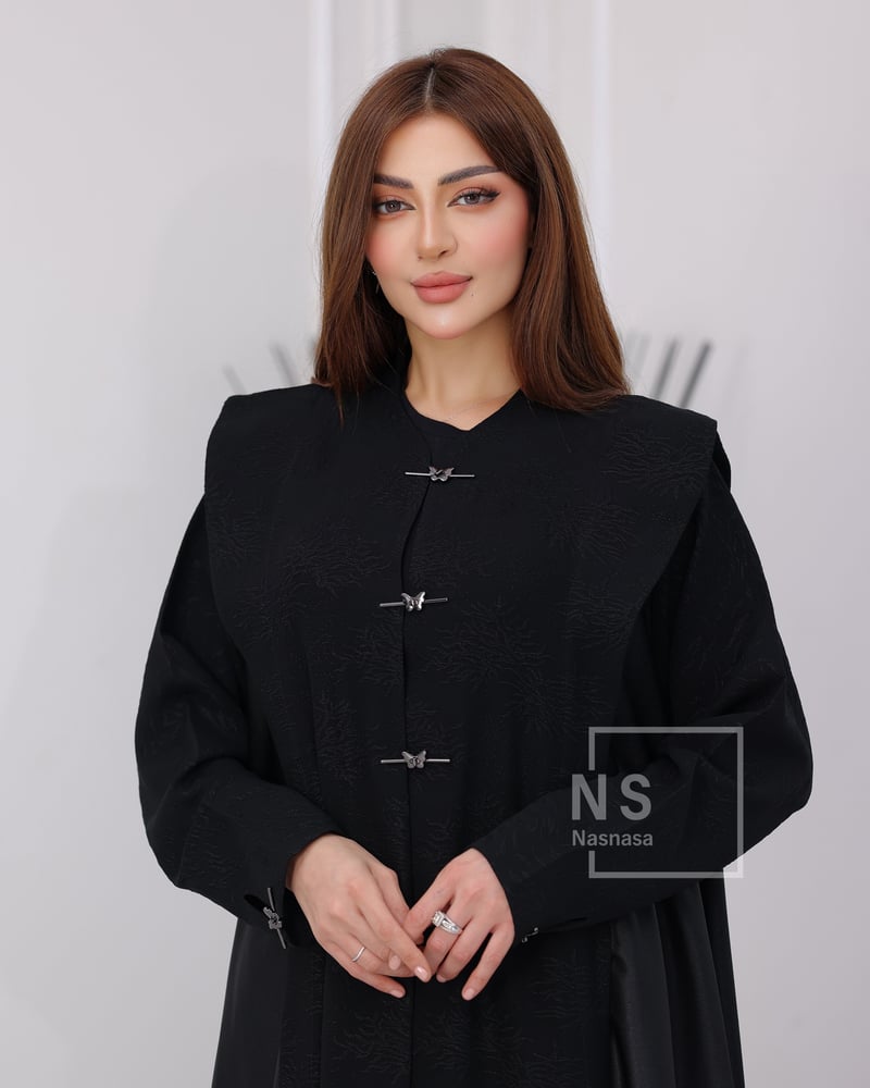 9019 عباية دبل كلوش مع شبك