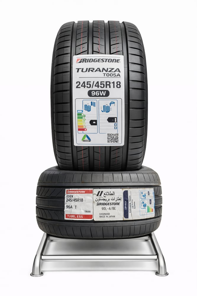 كفر bridgestone 245 45R18 ثبات عالي وأداء موثوق