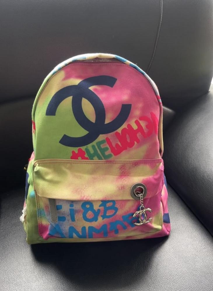 Chanel Graffiti Backpack vintage 2014