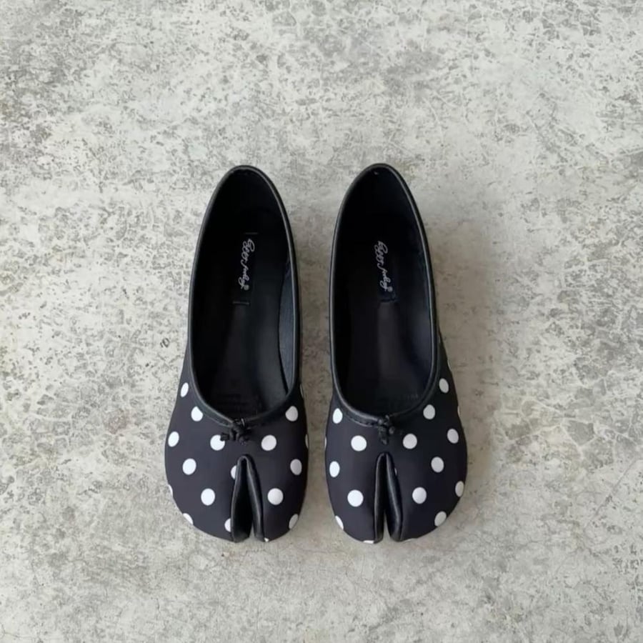 polka dot flats
