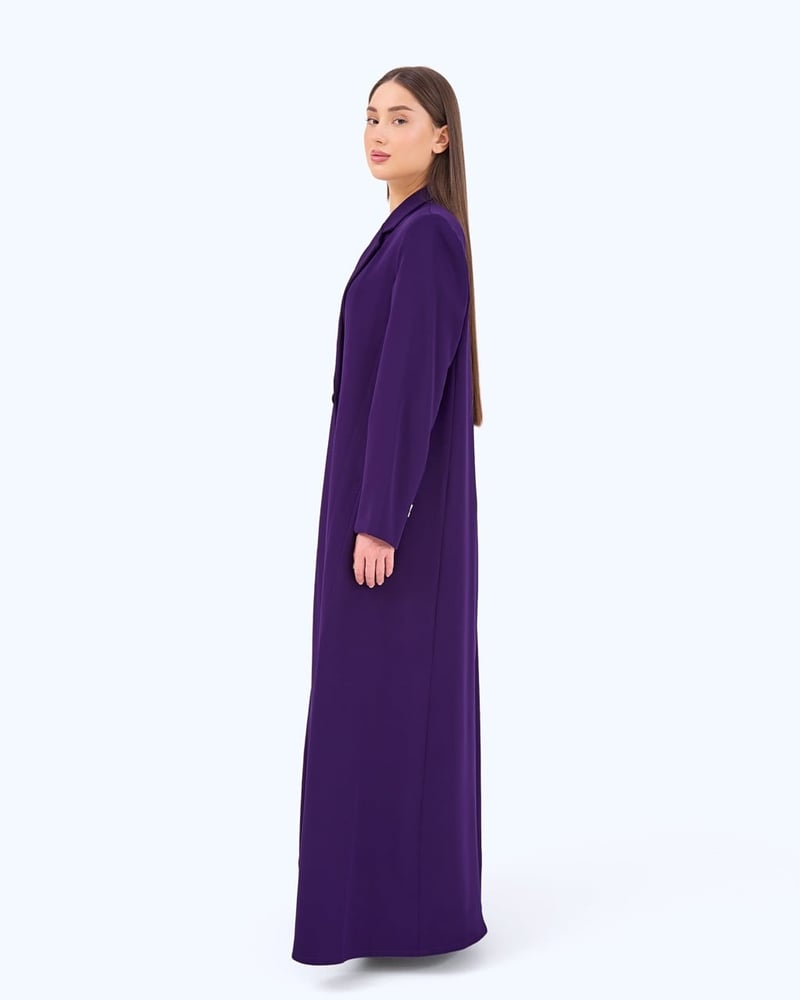Purple Crepe Suit-inspired Abaya