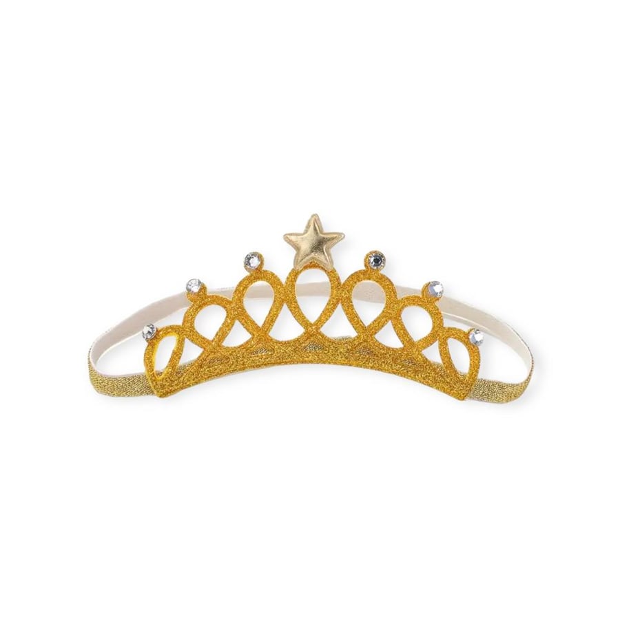 Gold crown headband for newborns