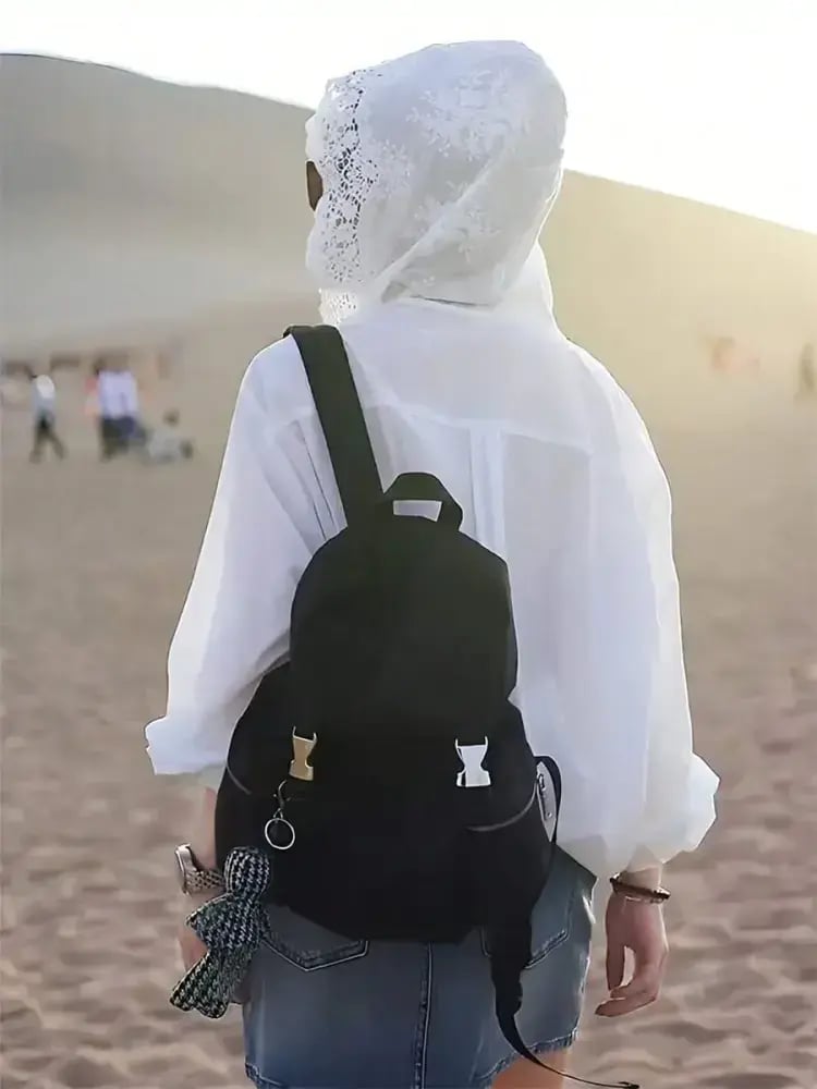 بلوزة كروشيه طويلة الأكمام