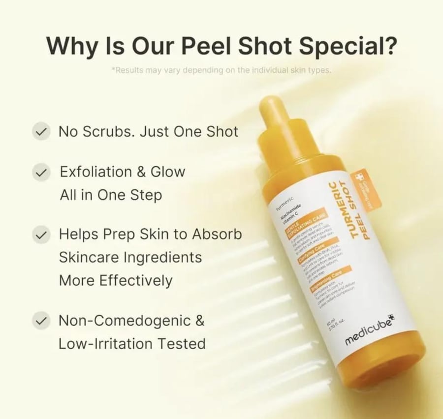 ميديكوب كوجيك أسيد والكركم مقشر Peel Shot – 80 مل