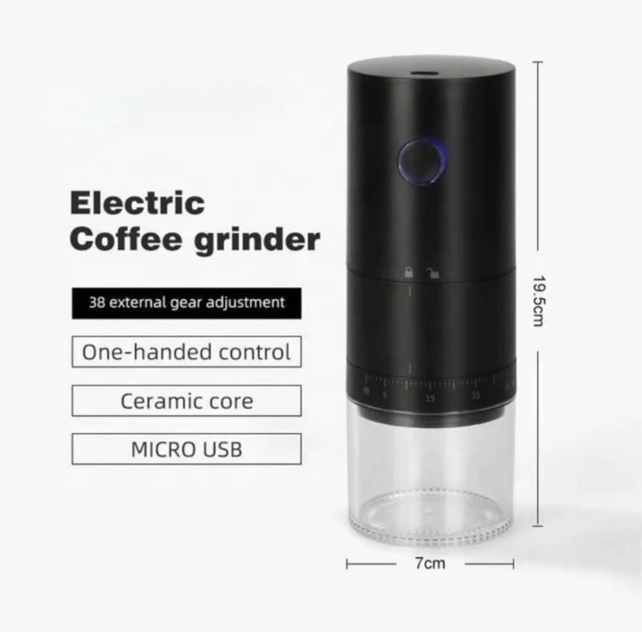 طاحونة كهربائية متنقلة V60 - قابلة للشحن | Grinder Electronic