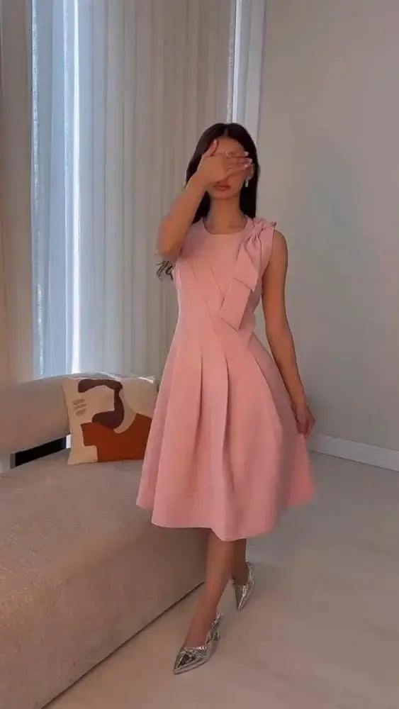 فستان ناعم ميدي