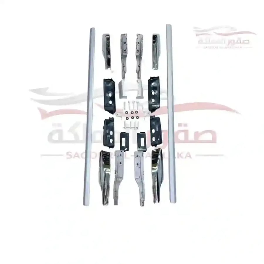 طقم عقال سقف وسكك علوية لاندكروزر LC200 2008 2015 أسود
