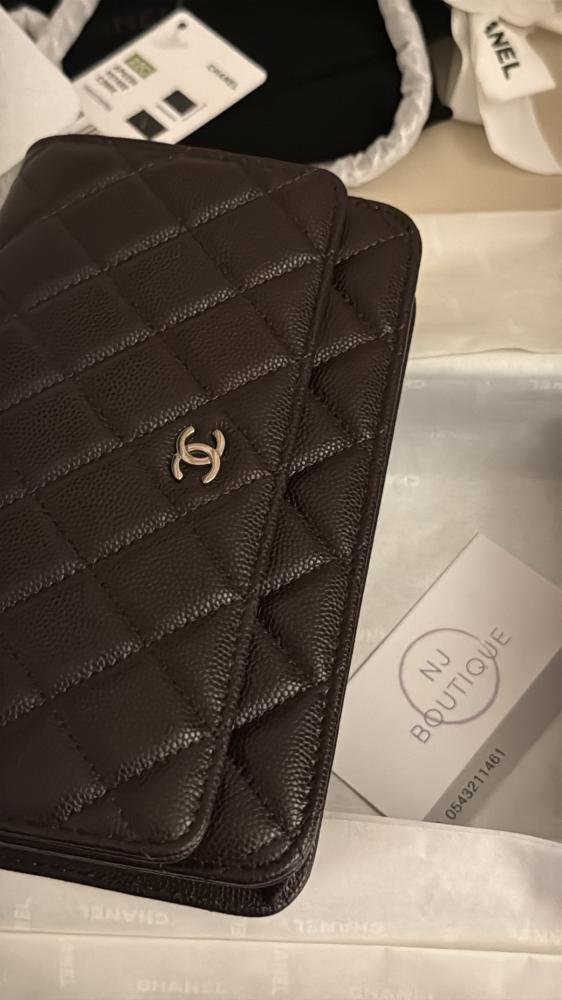 فوري Chanel bag كروس باق بني
