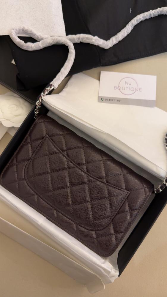 فوري Chanel bag كروس باق بني