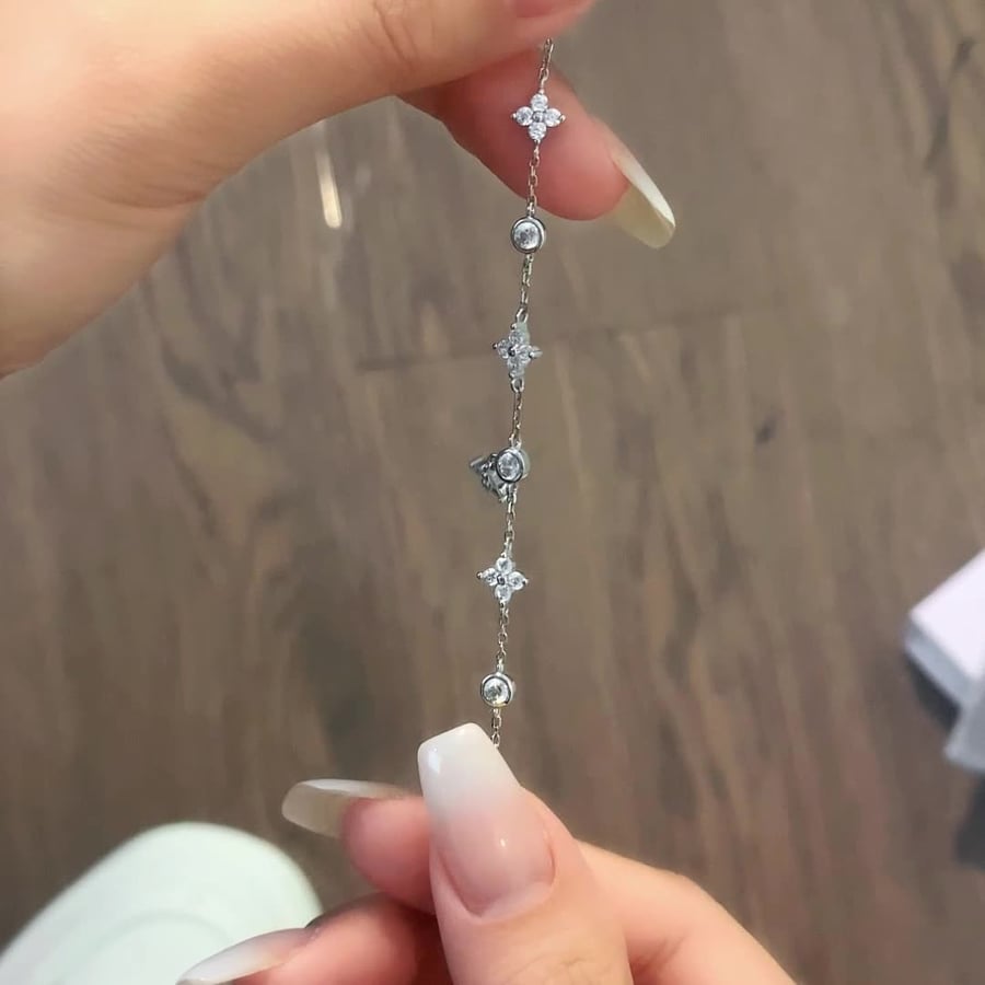 سوار اورأق البرسيم فضة عيار 925