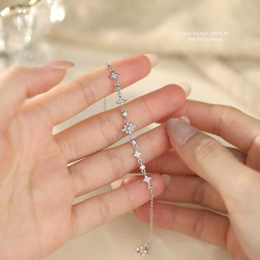 سوار نجوم الليل فضة عيار 925