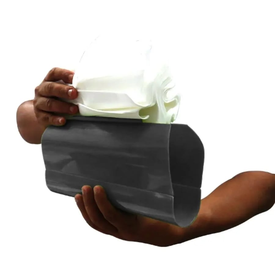 A plastic tissue box