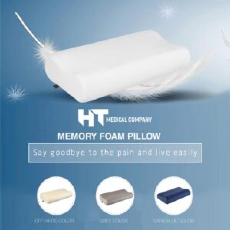 Off White Memory Foam Medical Sleeping Pillow HT101