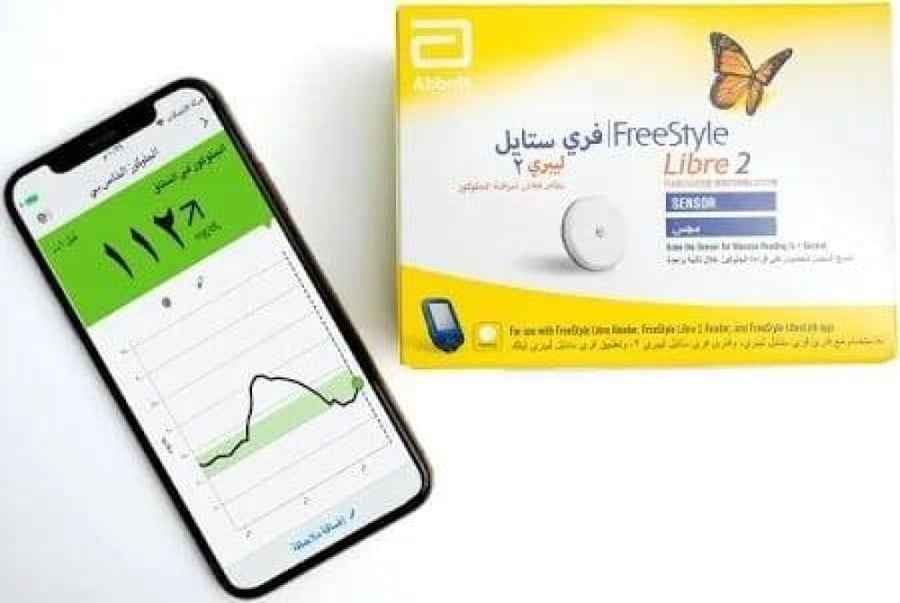 كرتون ( 24 علبة ) حساس سينسور فري ستايل الاصدار الثاني - حساس قياس السكر بالدم - مجس فري ستايل ليبرى 2 - Free Style Libre 2