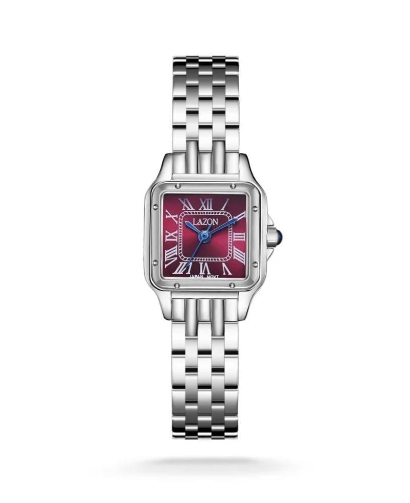Women's watch of steel with cherry dial