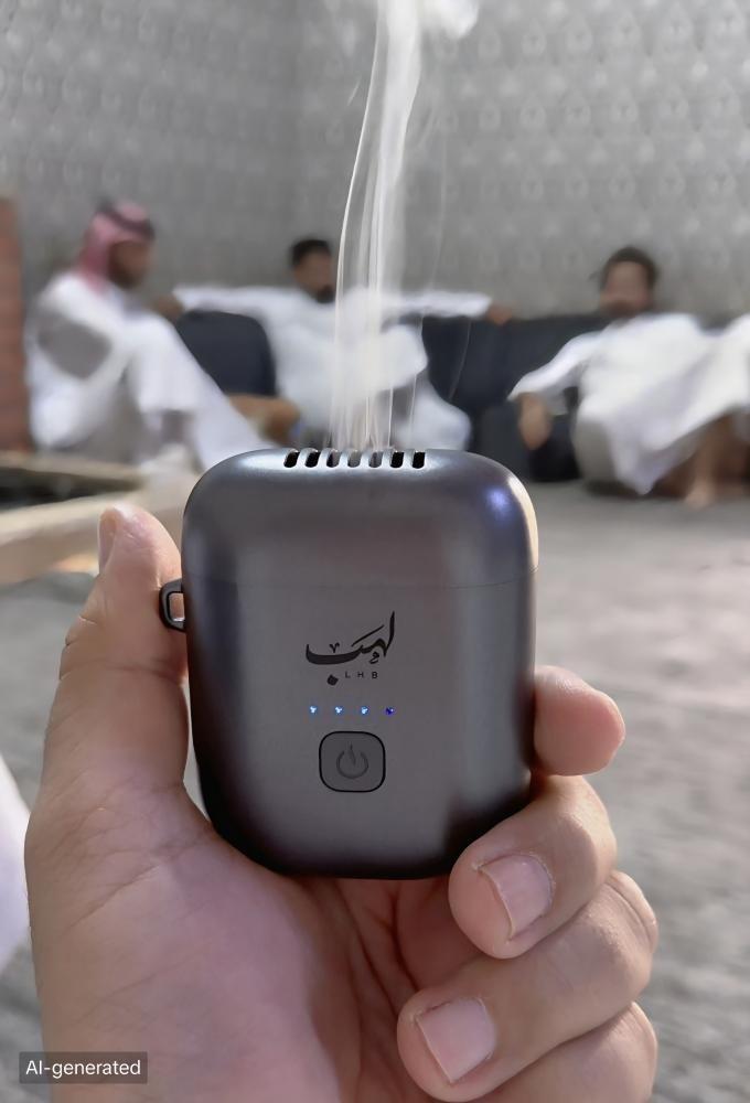 مبخرة الكترونية متنقلة بتصميم انيق مناسبة لانواع البخور والمعمول
